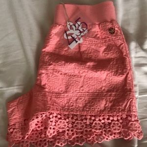 Pink shorts, new w tags